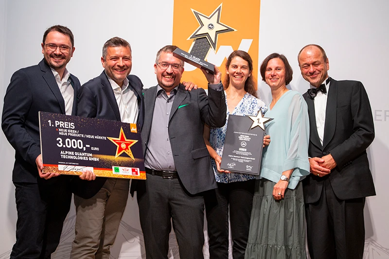 AQT is awarded Tiroler Jungunternehmerpreis AQT is awarded Tiroler Jungunternehmerpreis