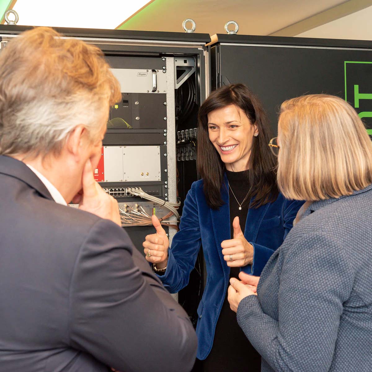 European Commissioner Mariya Gabriel visited AQT’s Experience Center in Innsbruck, Austria