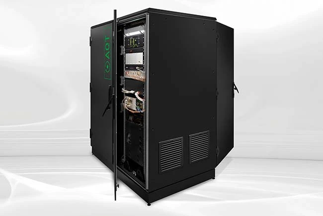 Rack-mounted ion trap-based quantum computer