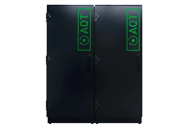 Rack-mounted ion trap-based quantum computer